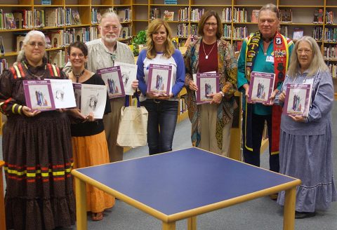 (Pictured from left): Maria Lowery, Sharon Wilson, Douglas Kirby, Richview Middle principal Lisa Clark, Middle Schools Director Mary Gist, Leroy Darnell, and Philenese Slaughter.