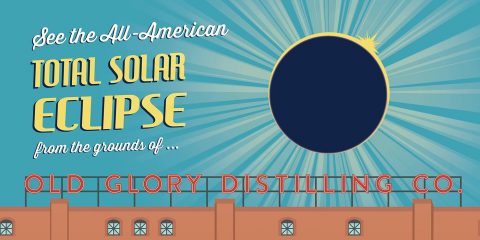 Old Glory Distilling Company Total Solar Eclipse viewing party