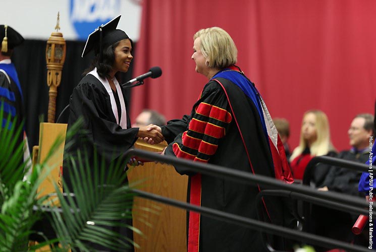 Austin Peay Athletics has twelve student athletes, alumni and staff take part in Summer 2017 Commencement. (APSU Sports Information)