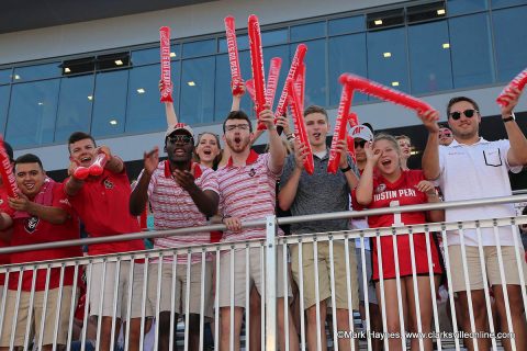 Austin Peay Football fans at the Morehead State game.