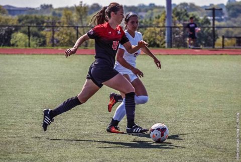 Austin Peay Women's Soccer takes down SIU Edwardsville at Morgan Brothers Soccer Friday night. (APSU Sports Information)