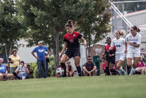 Austin Peay Women's Soccer gets 2-0 win over Eastern Illinois Sunday at Morgan Brothers Soccer Field. (APSU Sports Information)