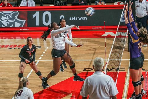 Austin Peay Volleyball dominates Presbyterian in three set victory at Jacksonville Classic. (APSU Sports Information)