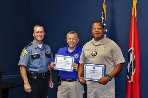 (L to R) Montgomery County Sheriff John Fuson, Investigator William Maynard and Investigator Fred Smith. (L to R) Montgomery County Sheriff John Fuson, Investigator William Maynard and Investigator Fred Smith.