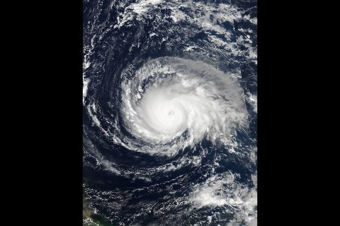 On Sept. 4 at 17:24 UTC, NASA-NOAA's Suomi NPP satellite captured this view of Hurricane Irma as a Category 4 hurricane approaching the Leeward Islands. (NOAA/NASA Goddard MODIS Rapid Response Team)