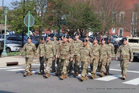 A downtown parade honoring our veterans took place Saturday as part of a  series of events in conjunction with the traveling Vietnam Memorial Wall's visit to Clarksville.