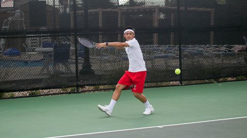 Austin Peay Men's Tennis' Christian Edison wins third match but falls in the fourth at ITA Men’s All-American Championship, Sunday. (APSU Sports Information)