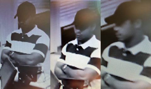 Clarksville Police are looking for the person in these photos in connection to a forged debit card.