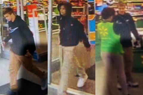 Clarksville Police are looking for the man in these photos for Aggravated Assault at the 408 Tiny Town Road Wal-Mart Neighborhood Market.