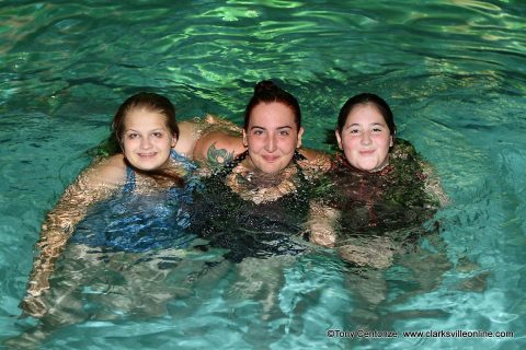 More than 150 swimmers took part in Clarksville Parks and Recreation's fourth annual Haunted Swim Saturday evening.