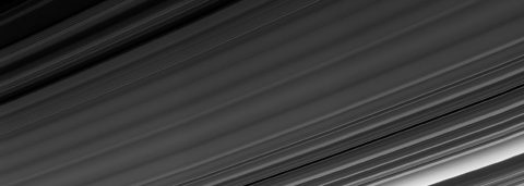 Cassini obtained this panoramic view of Saturn's rings on Sept. 9, 2017, just minutes after it passed through the ring plane. (NASA/JPL-Caltech/Space Science Institute)