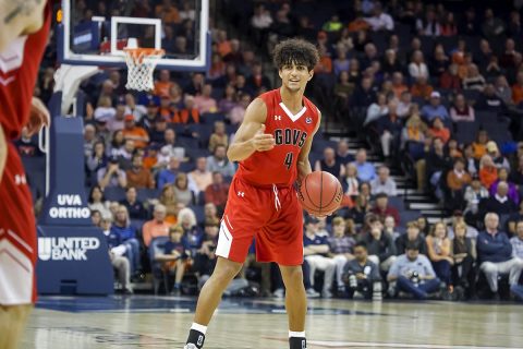 Austin Peay Men's Basketball freshman guard Dayton Gumm led all Govs with 13 points against Virginia Monday night. (APSU Sports Information)