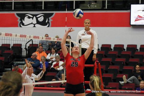 APSU Volleyball's junior setter Kristen Stucker