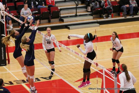 Austin Peay Women's Volleyball senior Ashley Slay had 17 kills in loss to Murray State Wednesday night at the Dunn Center.