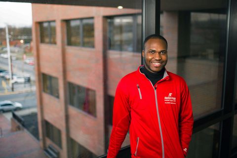 APSU graduate student Emmanuel Mejeun