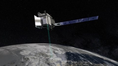 ICESat-2, slated to launch in Fall 2018, will measure the height of Earth's surface from space. (NASA)