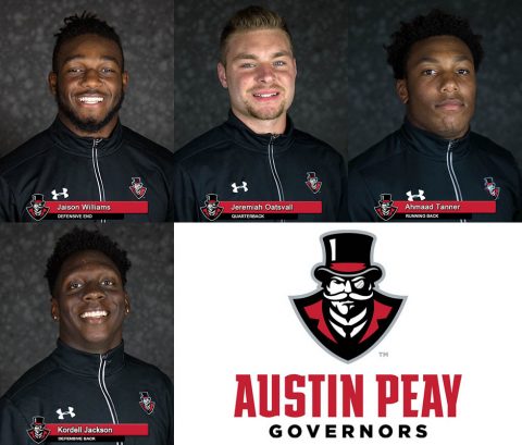 APSU Football's Jaison Williams, Jeremiah Oatsvall, Ahmaad Tanner and Kordell Jackson