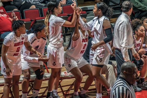 Austin Peay Women's Basketball put five game win streak on the line Saturday when it plays Evansville at the Dunn Center at 1:00pm. (APSU Sports Information)