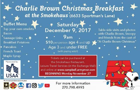 Charlie Brown Christmas Breakfast at the Smokehaus