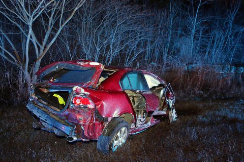 Clarksville Police report a Kia Optima went off the road on 101st Parkway, flipped several times and the driver was ejected. The driver died later from his injuries. (Officer Szczerbiak, CPD)