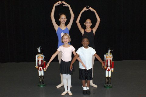 Clarksville Dancers selected for Nashville Ballet’s Nashville’s Nutcracker. Back row (L to R): Alanis Sassoon, Victoria Sassoon; Front row (L to R): Raeleigh Jones, Jeremiah West.