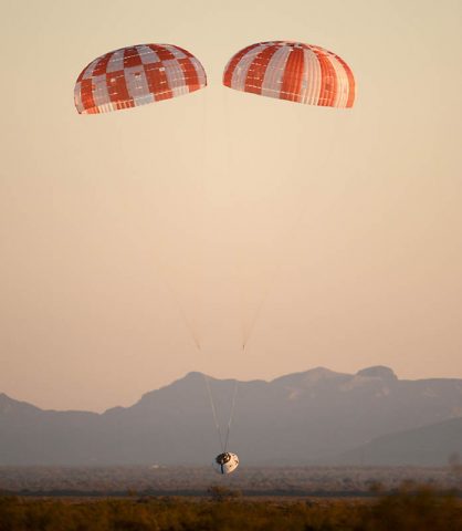 NASA is testing Orion’s parachutes to qualify the system for missions with astronauts. (U.S. Army)