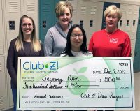 Rossview Middle School 8th grader Seyeong Ahn was an Honorable Mention award winner. Seyeong was presented with a cash prize of $500.00.