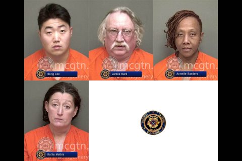 Sung Lee, James Bard, Annette Sanders and Kathy Mathis arrested by Clarksville Police for DUI