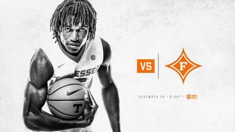 Tennessee Men's Basketball takes on Furman at Thompson-Bowling Arena Wednesday, December 20th. Tip off is at 8:00pm CT. (Tennessee Athletics)