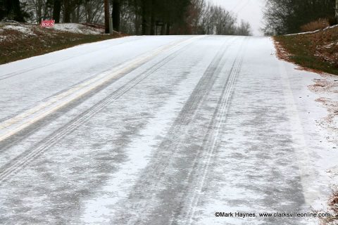 A lot of roads in Clarksville-Montgomery County remain hazardous today.