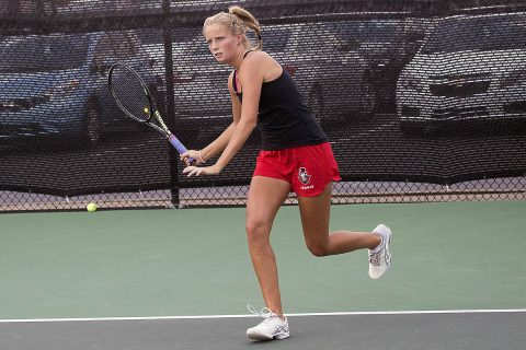 Austin Peay Women's Tennis team's home game against Chattanooga Monday has been rescheduled due to inclement weather. (APSU Sports Information)