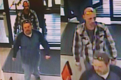 Clarksville Police requests public help identifying the suspects in this photo. They are wanted in connection to the robbery of an 81 year old women. Suspect 1 is on the left. Suspect 2 on the right.