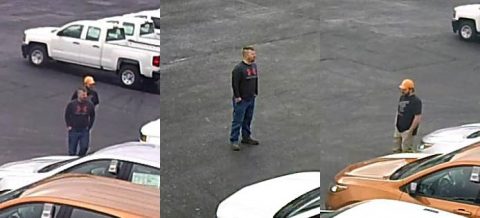 Clarksville Police are asking for the public's help to identify the two men in this photo who are suspects in a vehicle theft case.