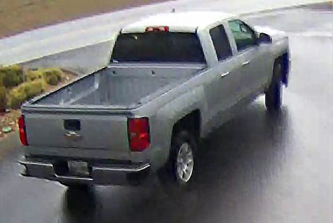 One of the vehicles used by the suspect.