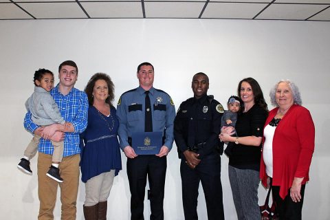 MCSO Deputy Joshua Rose with friends and family.