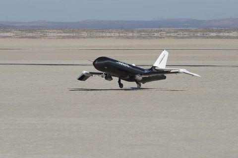 NASA used a remotely-controlled flight testbed called Prototype Technology-Evaluation Research Aircraft, or PTERA, to test the shape memory alloy. PTERA was designed and built by Area-I, and can be reconfigured to accommodate a wide variety of flight experiments. (NASA / Ken Ulbrich) NASA used a remotely-controlled flight testbed called Prototype Technology-Evaluation Research Aircraft, or PTERA, to test the shape memory alloy. PTERA was designed and built by Area-I, and can be reconfigured to accommodate a wide variety of flight experiments. (NASA / Ken Ulbrich)