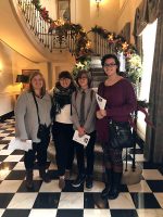 Inside the Governor’s home from left: Northwest High S2S students Margo Overstreet, LeAnne Davis, Evalyn Spillane, Margo Overstreet