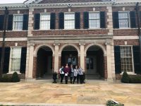 Northeast Students in front of the Tennessee Governor’s Home.