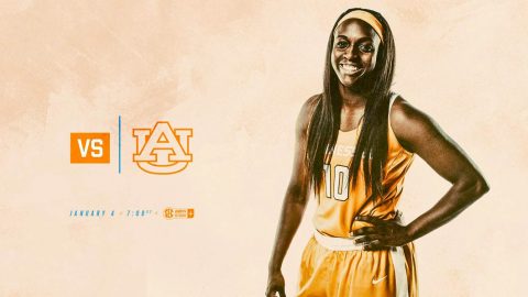 Tennessee Women's Basketball faces Auburn Thursday night at Thompson-Boling Arena. Tip off is at 6:02pm CT. (Tennessee Athletics)