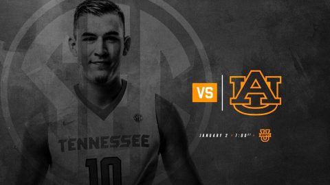 Tennessee Men's Basketball faces the Auburn Tigers at Thompson-Boling Arena Tuesday night. Tip off is set for 6:00pm CT. (Tennessee Athletics)