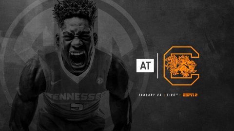 Tennessee Men's Basketball heads to Columbia Saturday to take on the South Carolina Gamecocks at the Colonial Life Arena. (Tennessee Athletics)