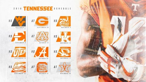 Tennessee Vols Football 2018 Schedule. (Tennessee Athletics)