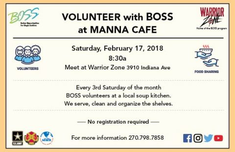 Volunteer with BOSS at Manna Café