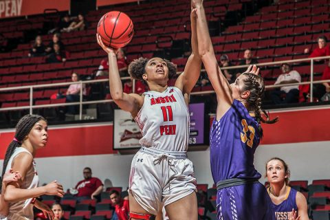 Austin Peay Women's Basketball heads to SIU Edwardsville looking to maintain position for OVC Tournament. (APSU Sports Information)