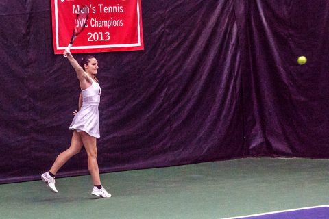 Austin Peay Women's Tennis beats IUPUI Saturday at the Governors Indoor Tennis Center. (APSU Sports Information)