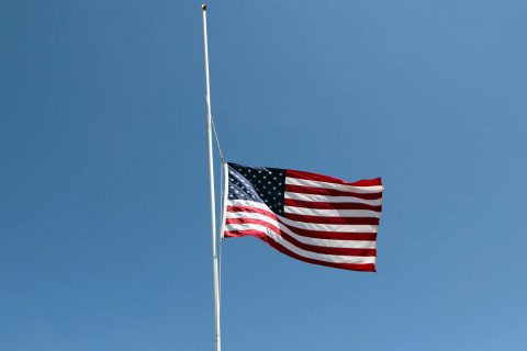 American Flag at Half Staff