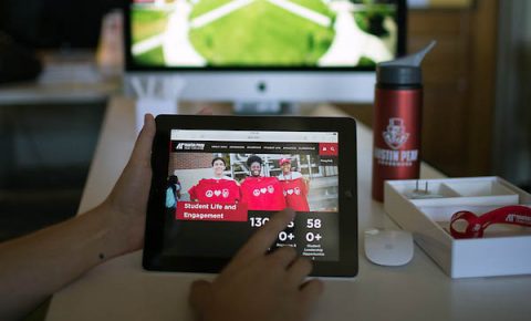 Austin Peay State University's new website earns award. Austin Peay State University's new website earns award.