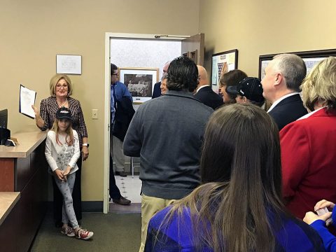 Diane Black in Gallatin picking up her petition to run for Tennessee Governor.