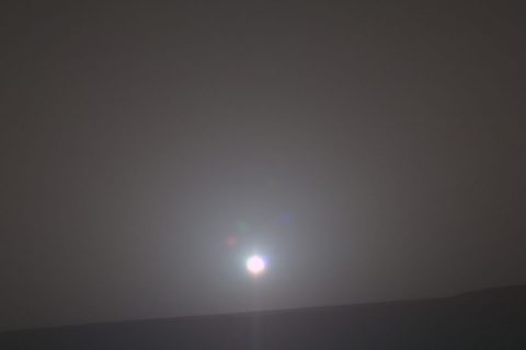 NASA's Mars Exploration Rover Opportunity recorded the dawn of the rover's 4,999th Martian day, or sol, with its Panoramic Camera (Pancam) on Feb. 15, 2018, yielding this processed, approximately true-color scene. (NASA/JPL-Caltech/Cornell/Arizona State Univ./Texas A&M)