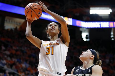 Tennessee Women's Basketball senior Jaime Nared led the Lady Vols scoring 30 points against Vanderbilt Sunday. (Tennessee Athletics)